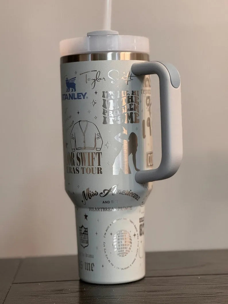 Taylor Swift Music Custom Stanley Cup 40 oz 30 oz Tumbler With Handle