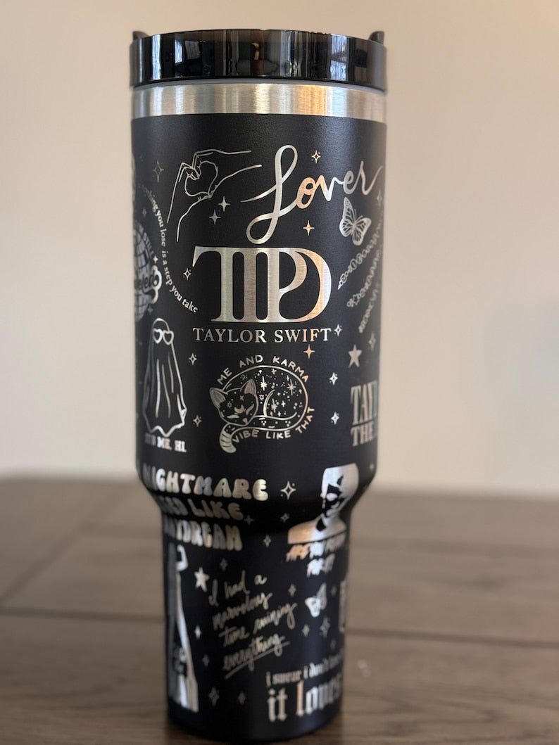 Taylor Swift Music Custom Stanley Cup 40 oz 30 oz Tumbler With Handle