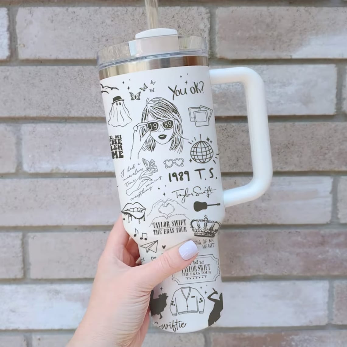 Taylor Swift Music Custom Stanley Cup 40 oz 30 oz Tumbler With Handle