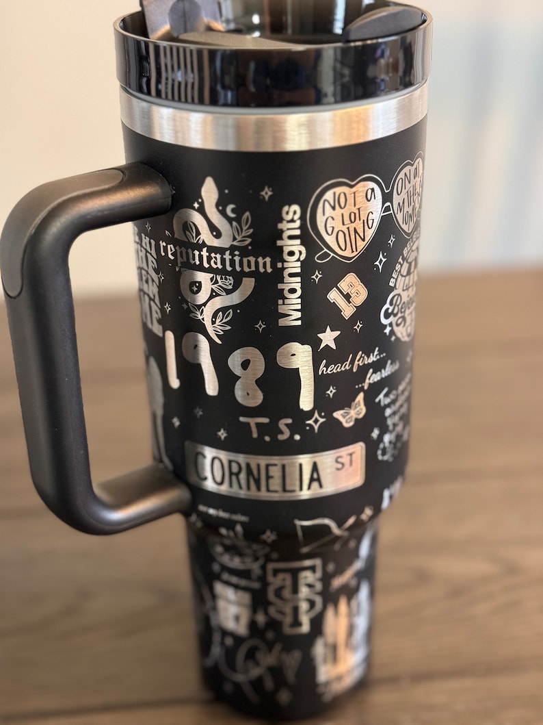 Taylor Swift Music Custom Stanley Cup 40 oz 30 oz Tumbler With Handle