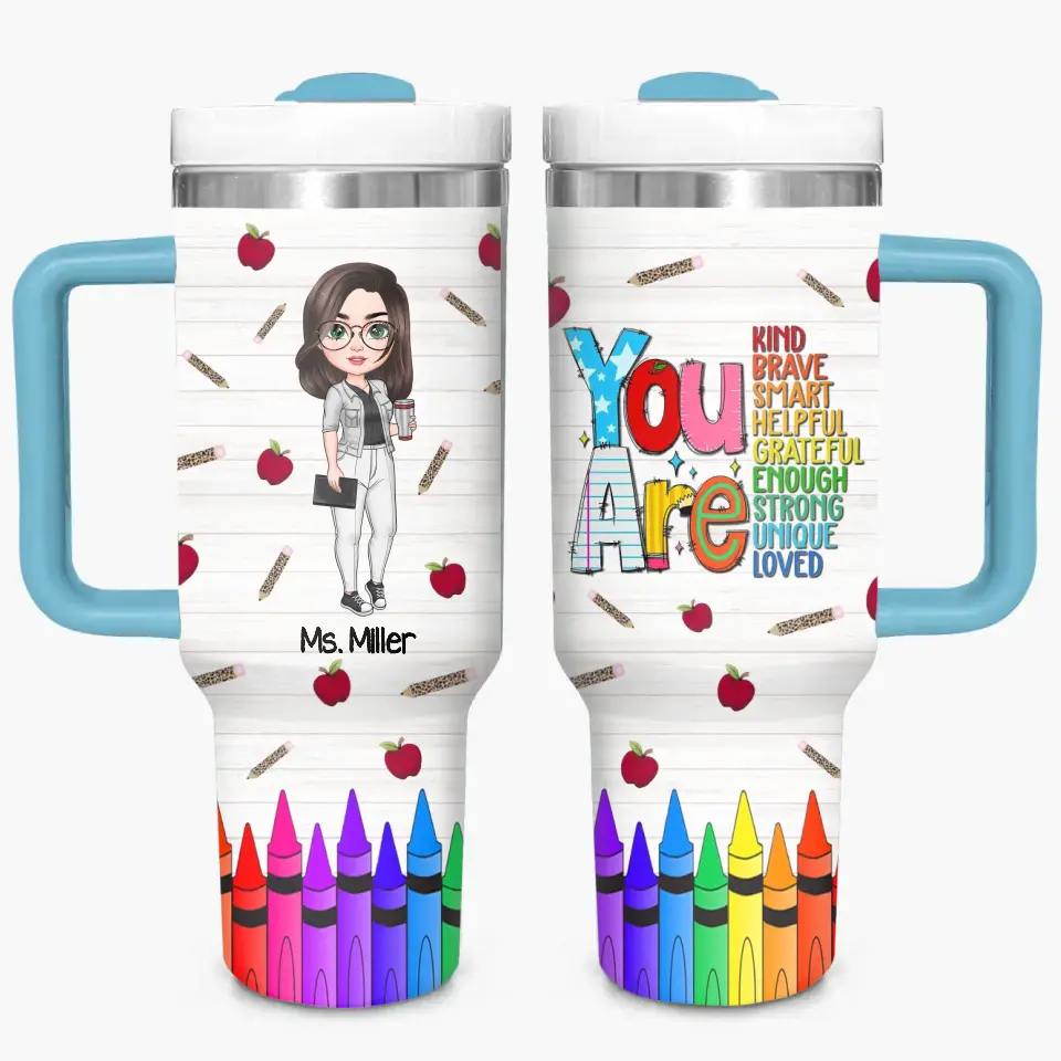 Teacher Custom Stanley Cup 40 oz 30 oz Tumbler With Handle