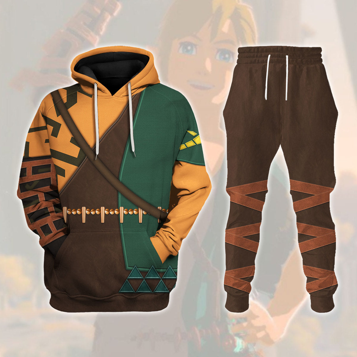 Tears Of The Kingdom Link Attire Unisex Hoodie Sweatshirt T-shirt Sweatpants Cosplay - Stormmerch Exclusive