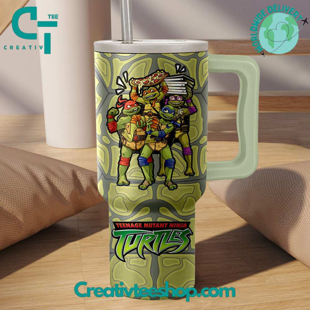 Teenage Mutant Ninja Turtles Cartoon Custom Stanley Cup 40 oz 30 oz Tumbler With Handle