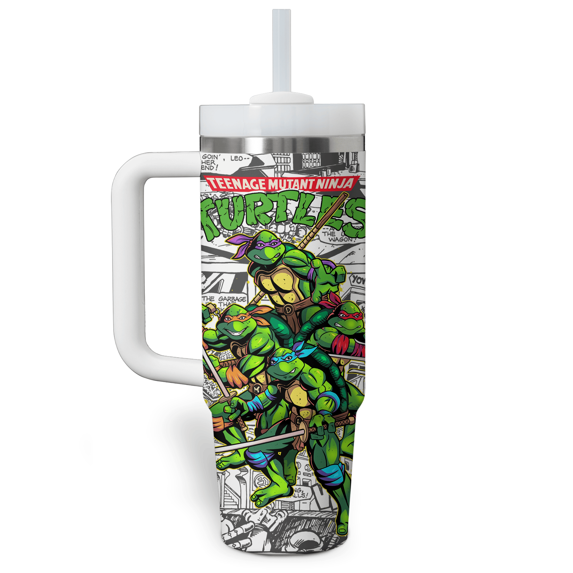 Teenage Mutant Ninja Turtles Movies Custom Stanley Cup 40 oz 30 oz Tumbler With Handle