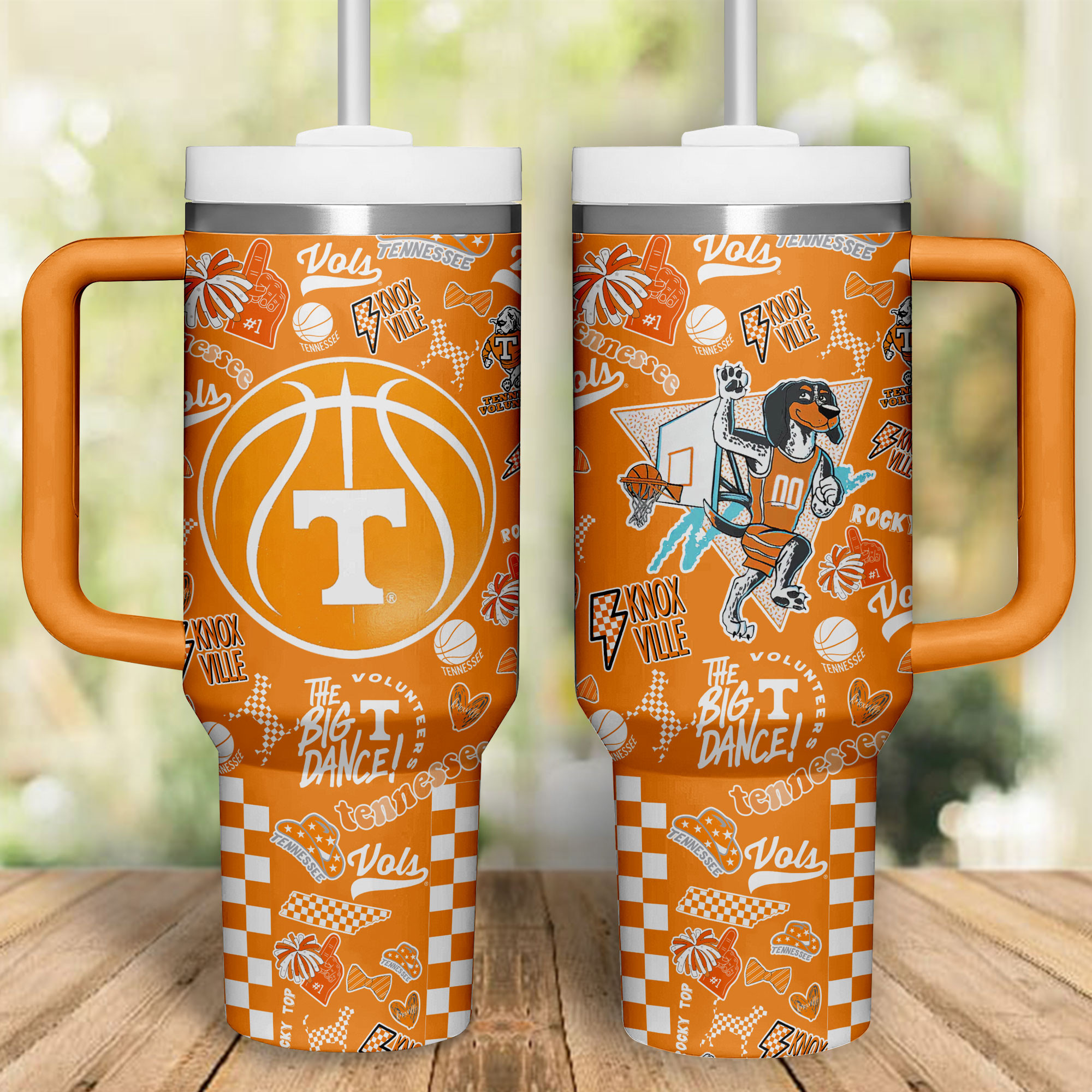 Tennessee Volunteers football NCAA Custom Stanley Cup 40 oz 30 oz Tumbler With Handle