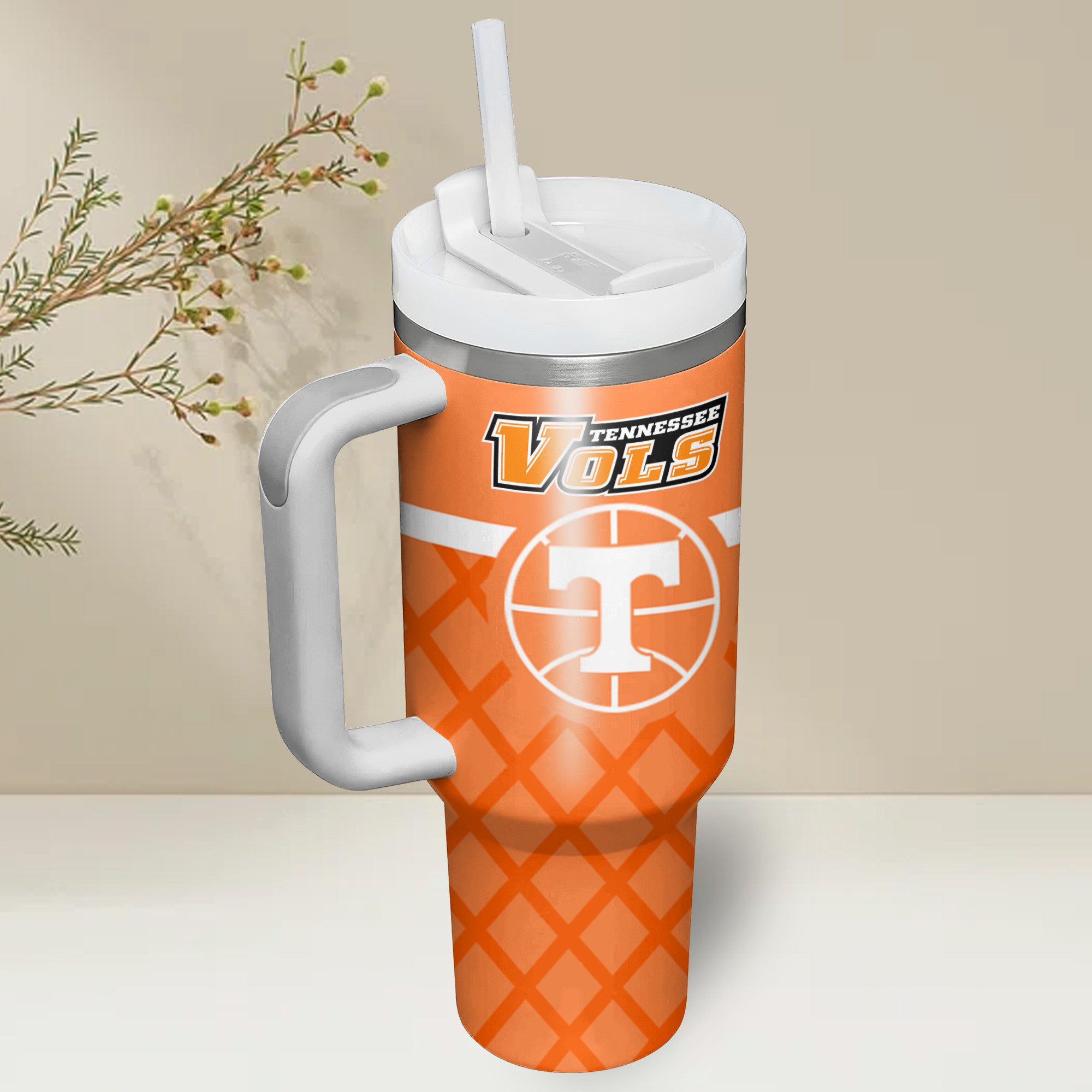 Tennessee Volunteers football NCAA Custom Stanley Cup 40 oz 30 oz Tumbler With Handle