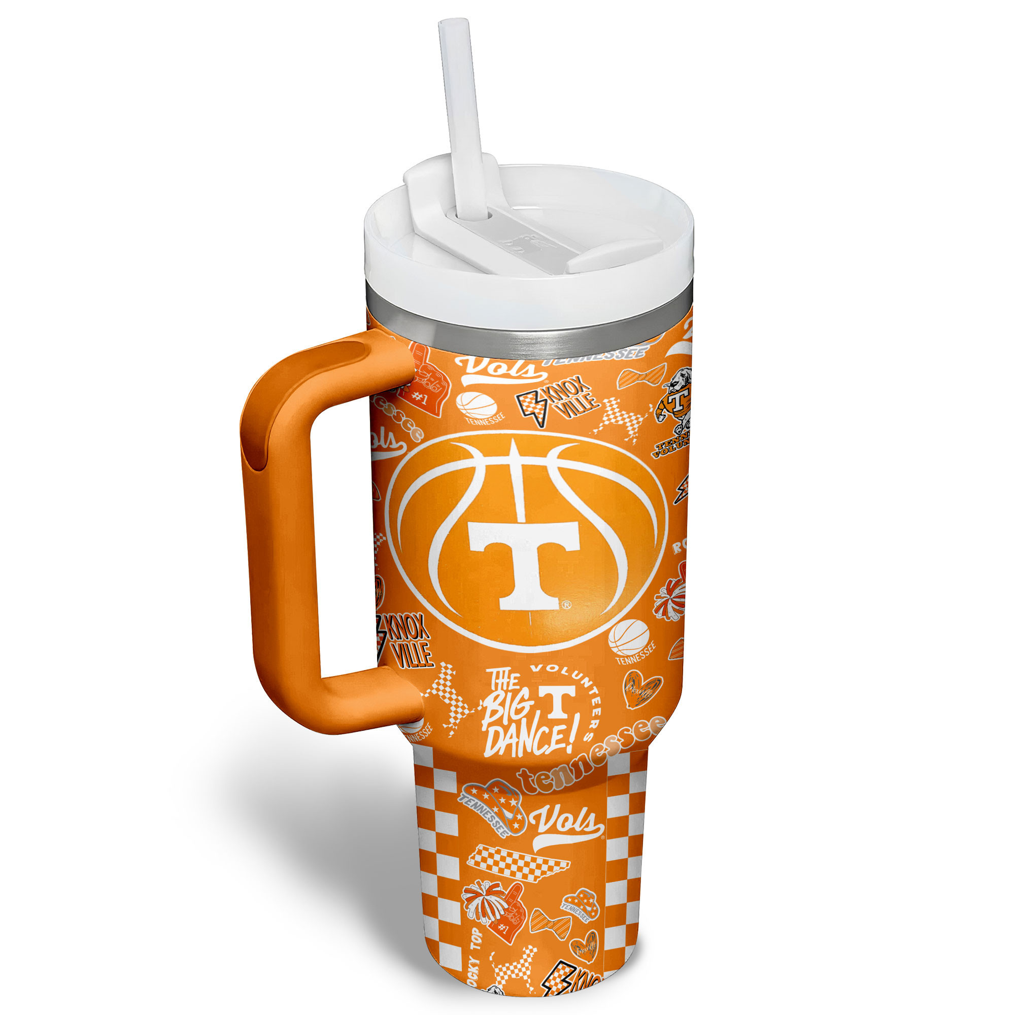 Tennessee Volunteers football NCAA Custom Stanley Cup 40 oz 30 oz Tumbler With Handle