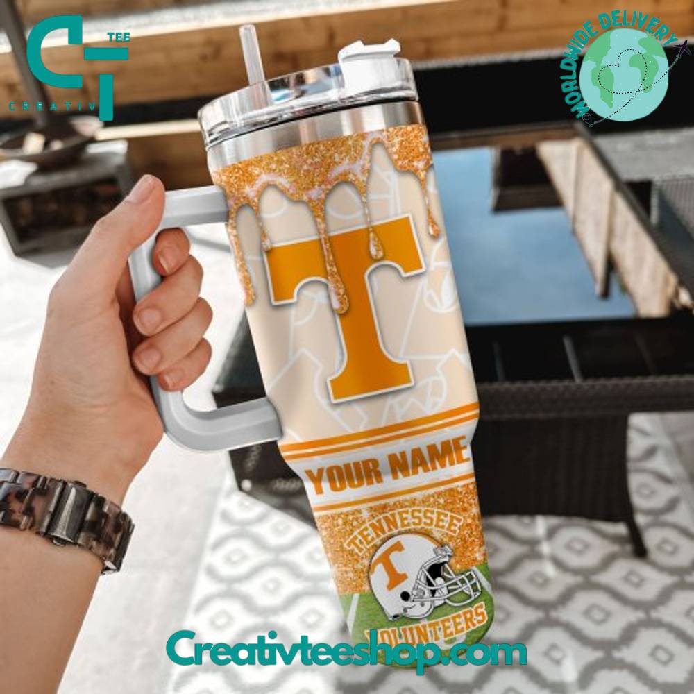 Tennessee Volunteers NCAA Custom Stanley Cup 40 oz 30 oz Tumbler With Handle