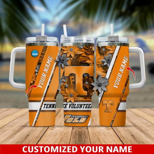 Tennessee Volunteers NCAA Custom Stanley Cup 40 oz 30 oz Tumbler With Handle