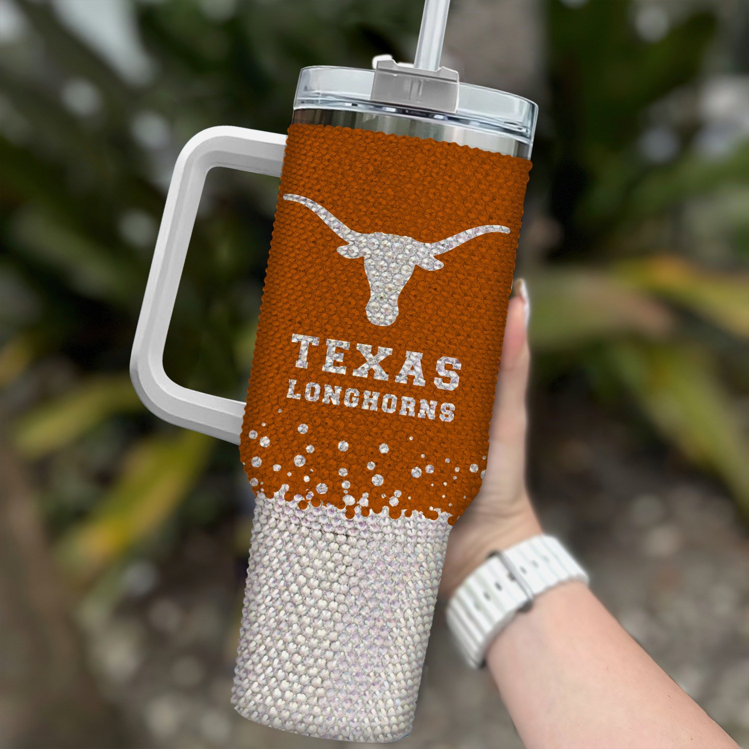Texas Longhorns NCAA Custom Stanley Cup 40 oz 30 oz Tumbler With Handle