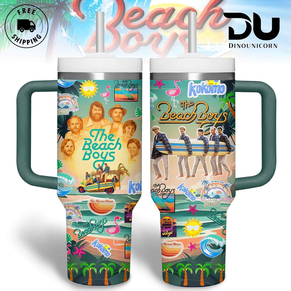 The Beach Boys Music Custom Stanley Cup 40 oz 30 oz Tumbler With Handle