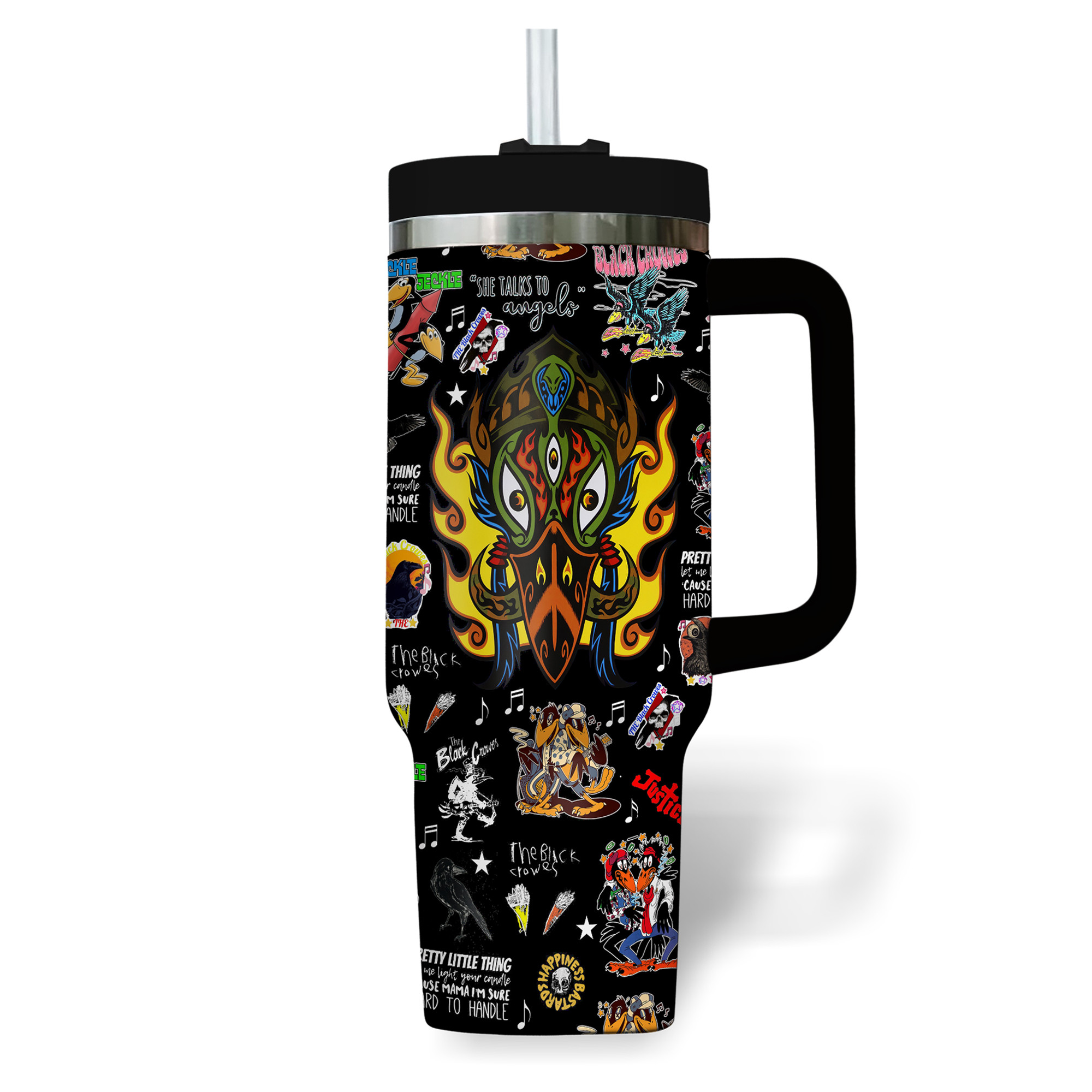 The Black Crowes Music Custom Stanley Cup 40 oz 30 oz Tumbler With Handle