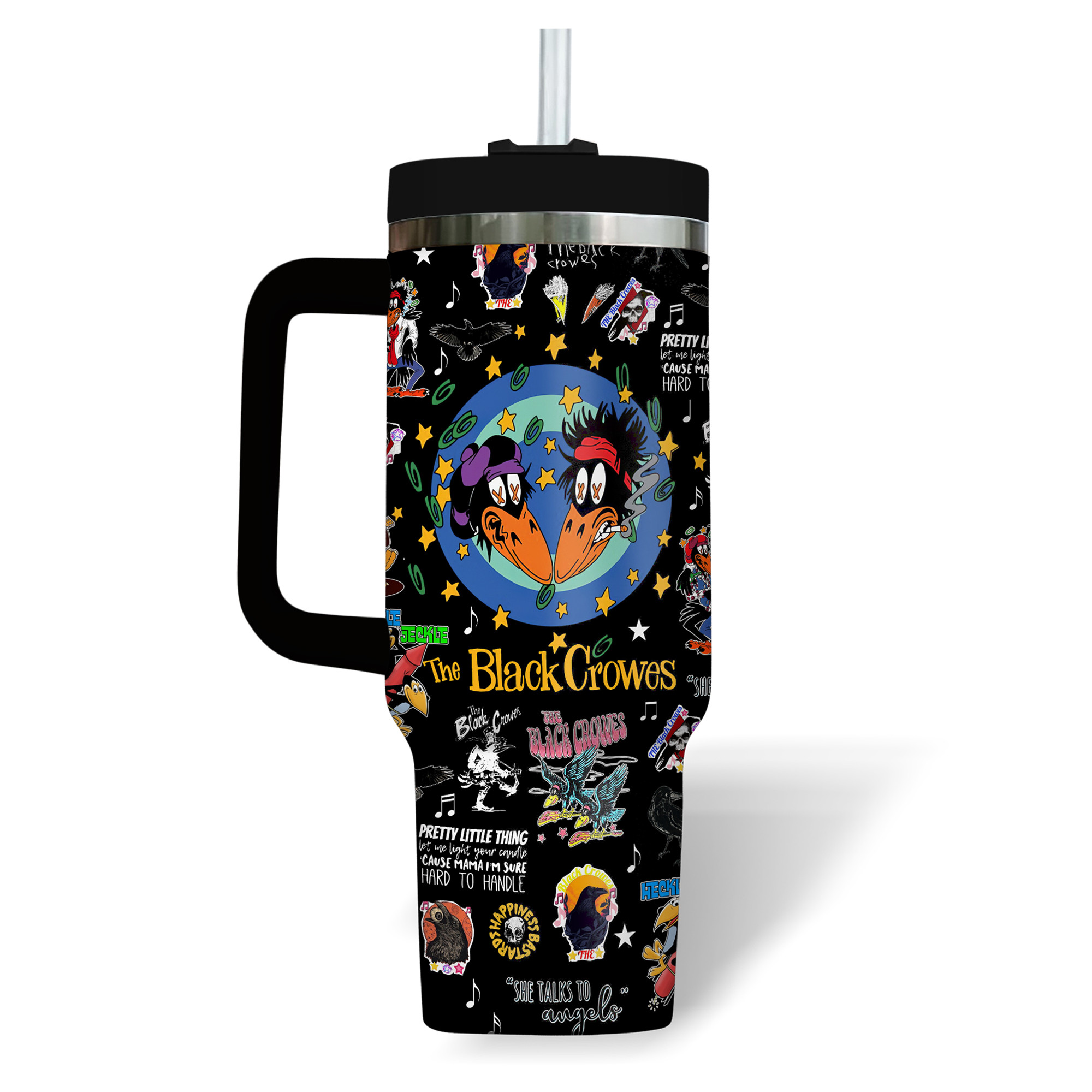 The Black Crowes Music Custom Stanley Cup 40 oz 30 oz Tumbler With Handle