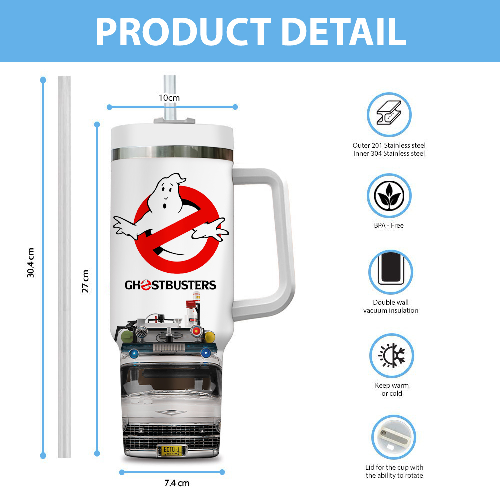 The Ghostbusters Movies Custom Stanley Cup 40 oz 30 oz Tumbler With Handle