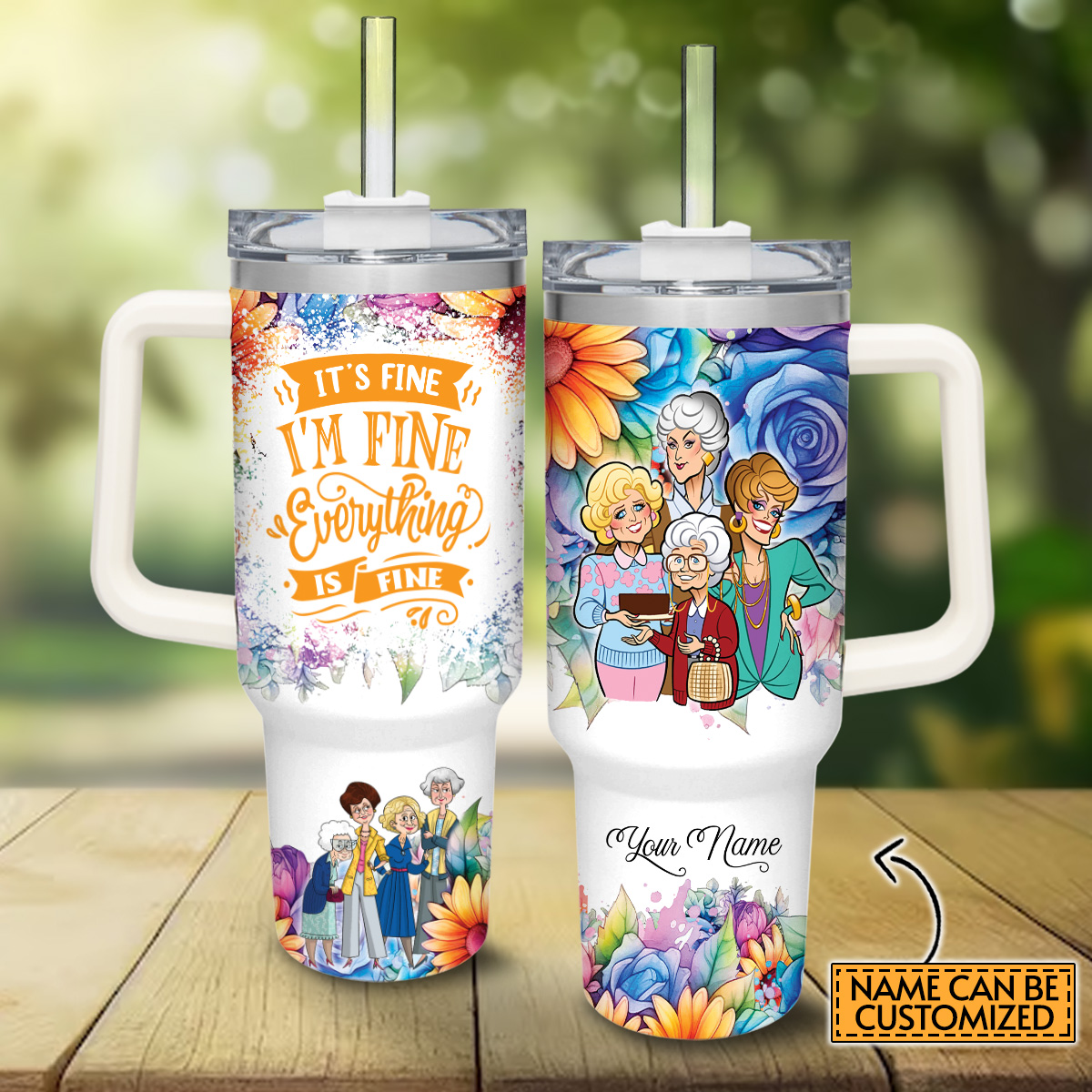 The Golden Girls TV Series Custom Stanley Cup 40 oz 30 oz Tumbler With Handle