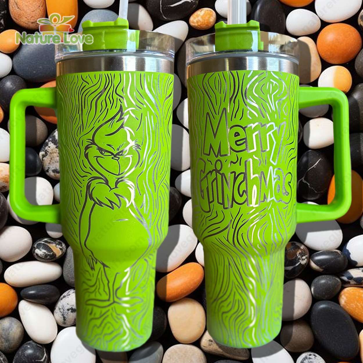 The Grinch Disney Movies Custom Stanley Cup 40 oz 30 oz Tumbler With Handle