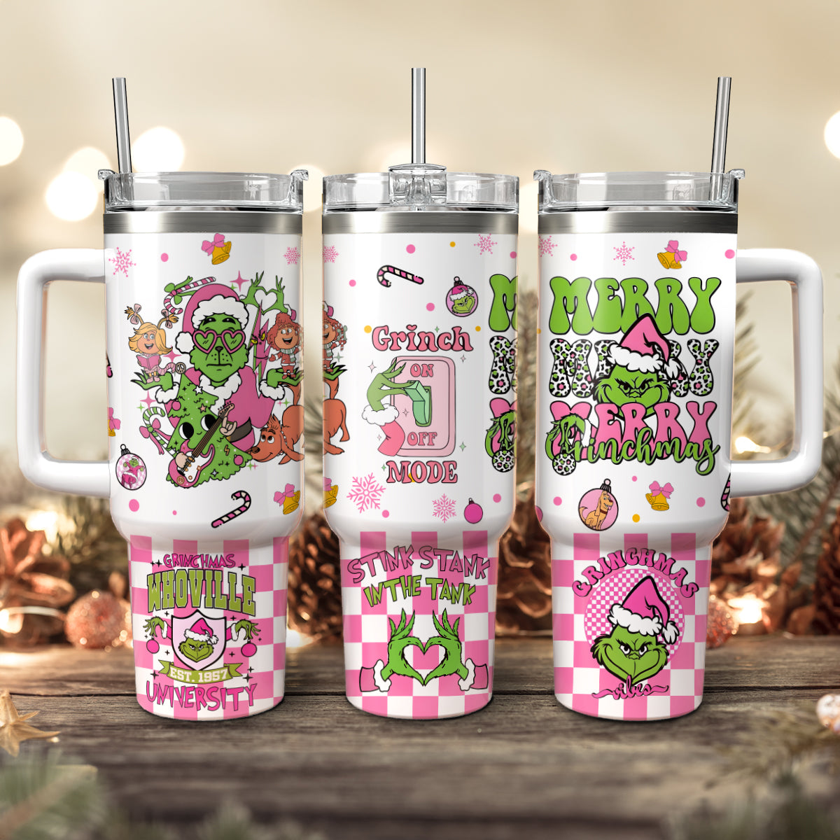 The Grinch Movies Christmas Custom Stanley Cup 40 oz 30 oz Tumbler With Handle