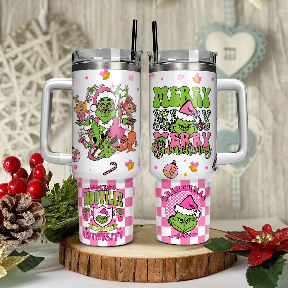 The Grinch Movies Christmas Custom Stanley Cup 40 oz 30 oz Tumbler With Handle