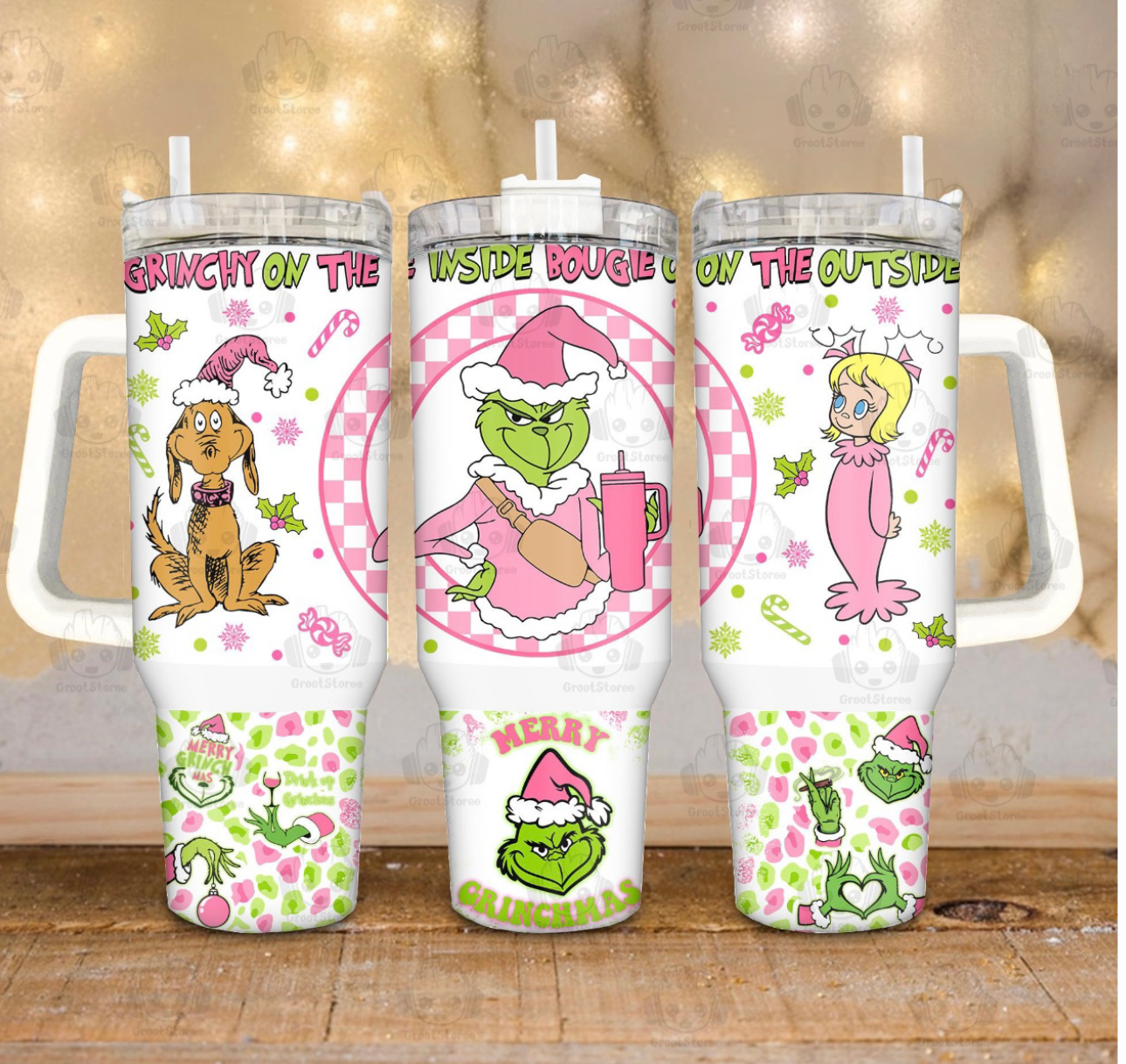 The Grinch Movies Custom Stanley Cup 40 oz 30 oz Tumbler With Handle