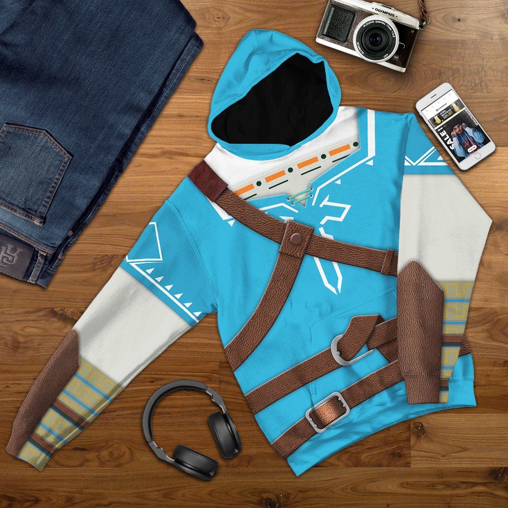 The Legend Of Zelda Link BOTW Cosplay Costume Hoodie Sweatshirt T-Shirt Sweatpants Tracksuit - Stormmerch Exclusive