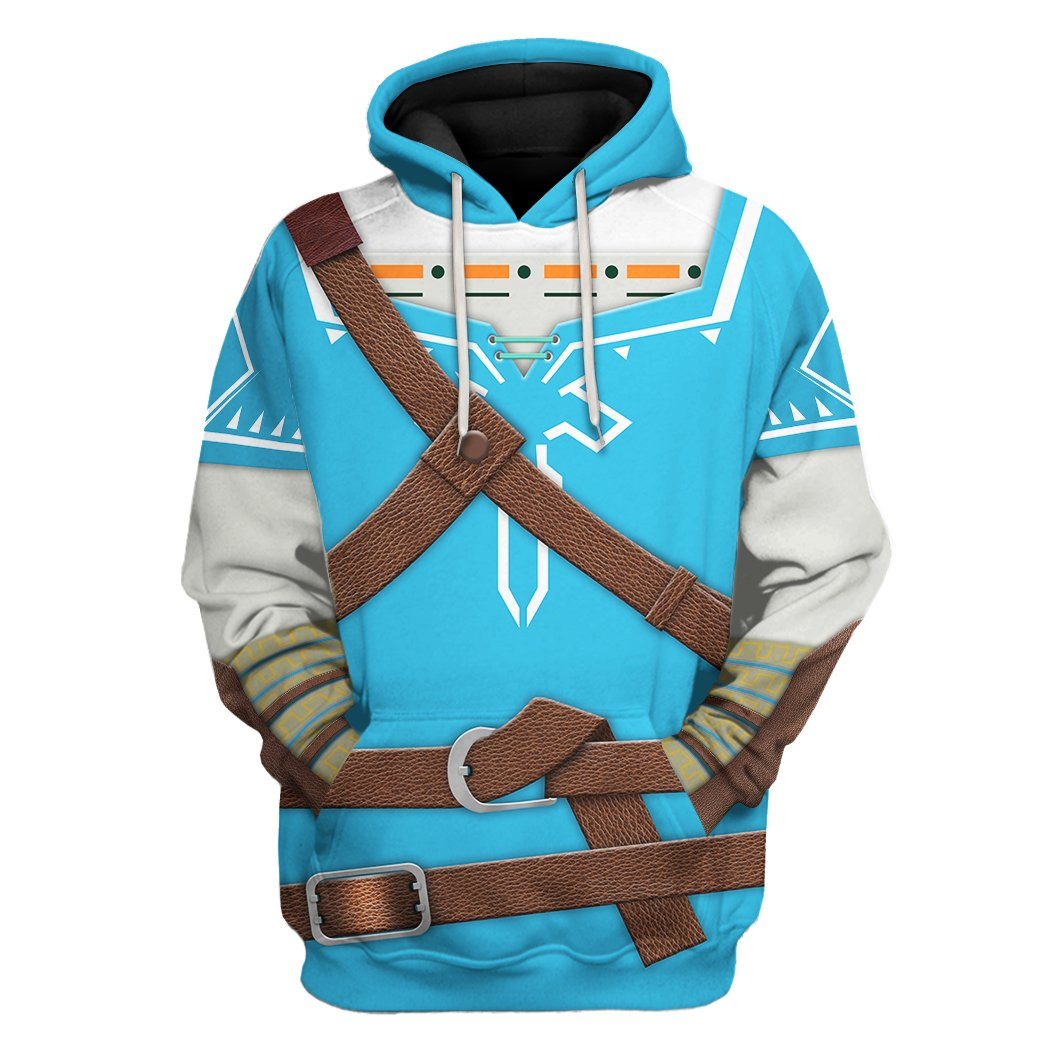 The Legend Of Zelda Link BOTW Cosplay Costume Hoodie Sweatshirt T-Shirt Sweatpants Tracksuit - Stormmerch Exclusive