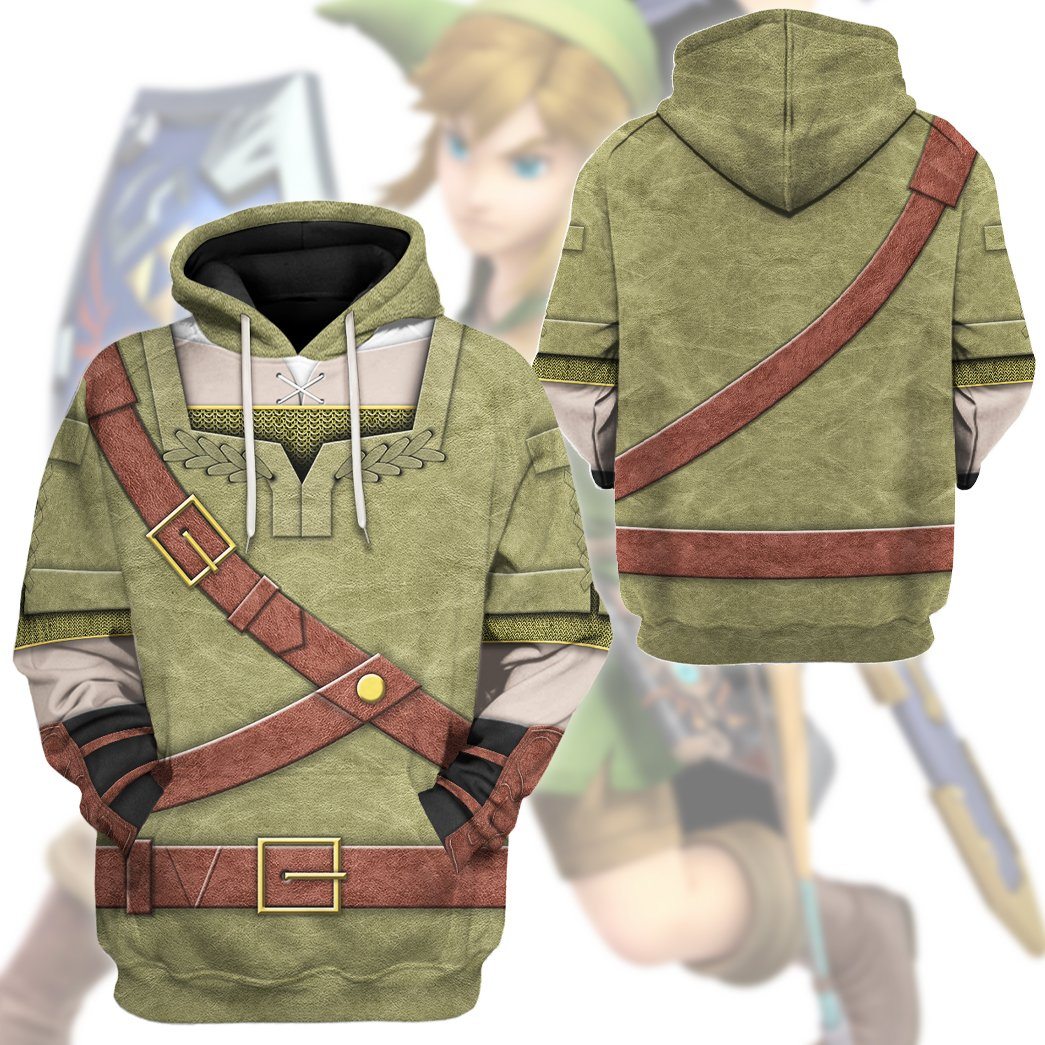 The Legend Of Zelda Link Cosplay Costume Hoodie Sweatshirt T-Shirt Sweatpants Tracksuit - Stormmerch Exclusive