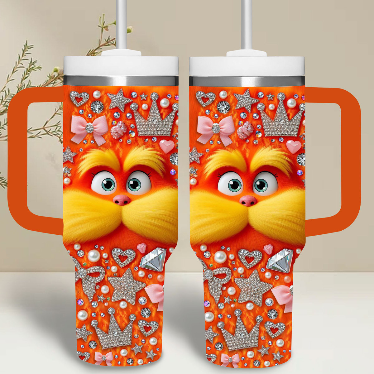 The Lorax Cartoon Custom Stanley Cup 40 oz 30 oz Tumbler With Handle