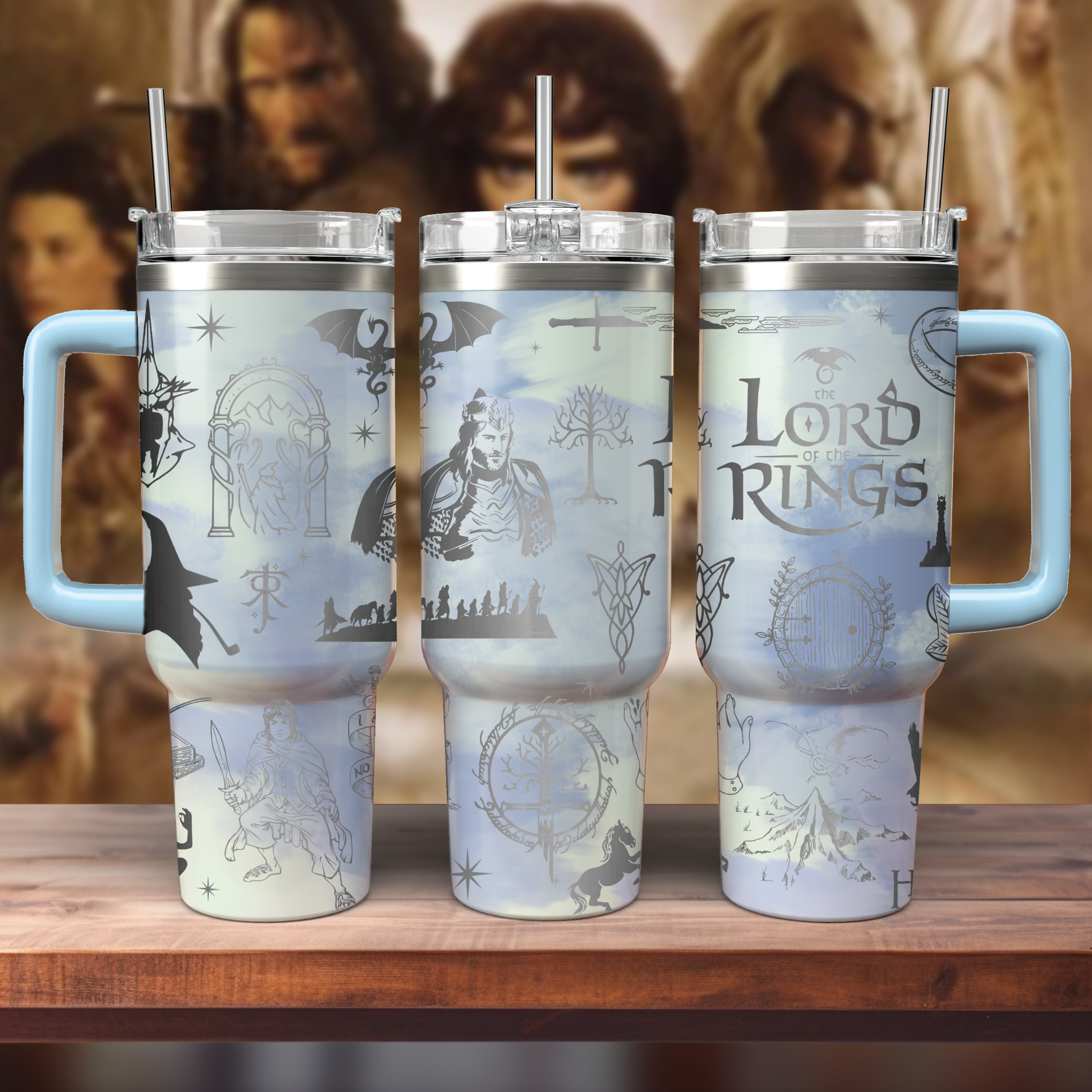 The Lord Of The Rings Movies Custom Stanley Cup 40 oz 30 oz Tumbler With Handle