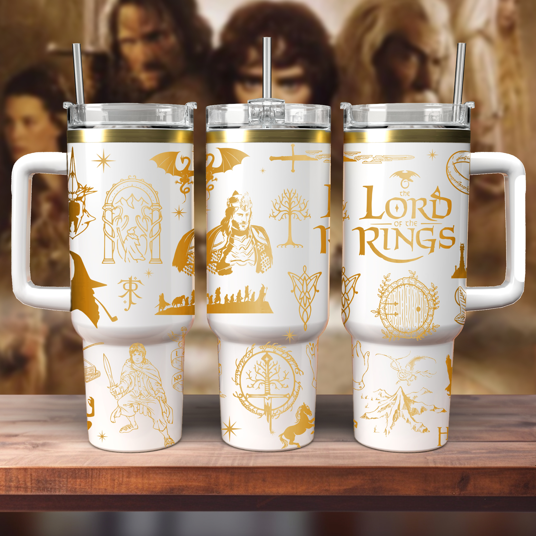 The Lord Of The Rings Movies Custom Stanley Cup 40 oz 30 oz Tumbler With Handle