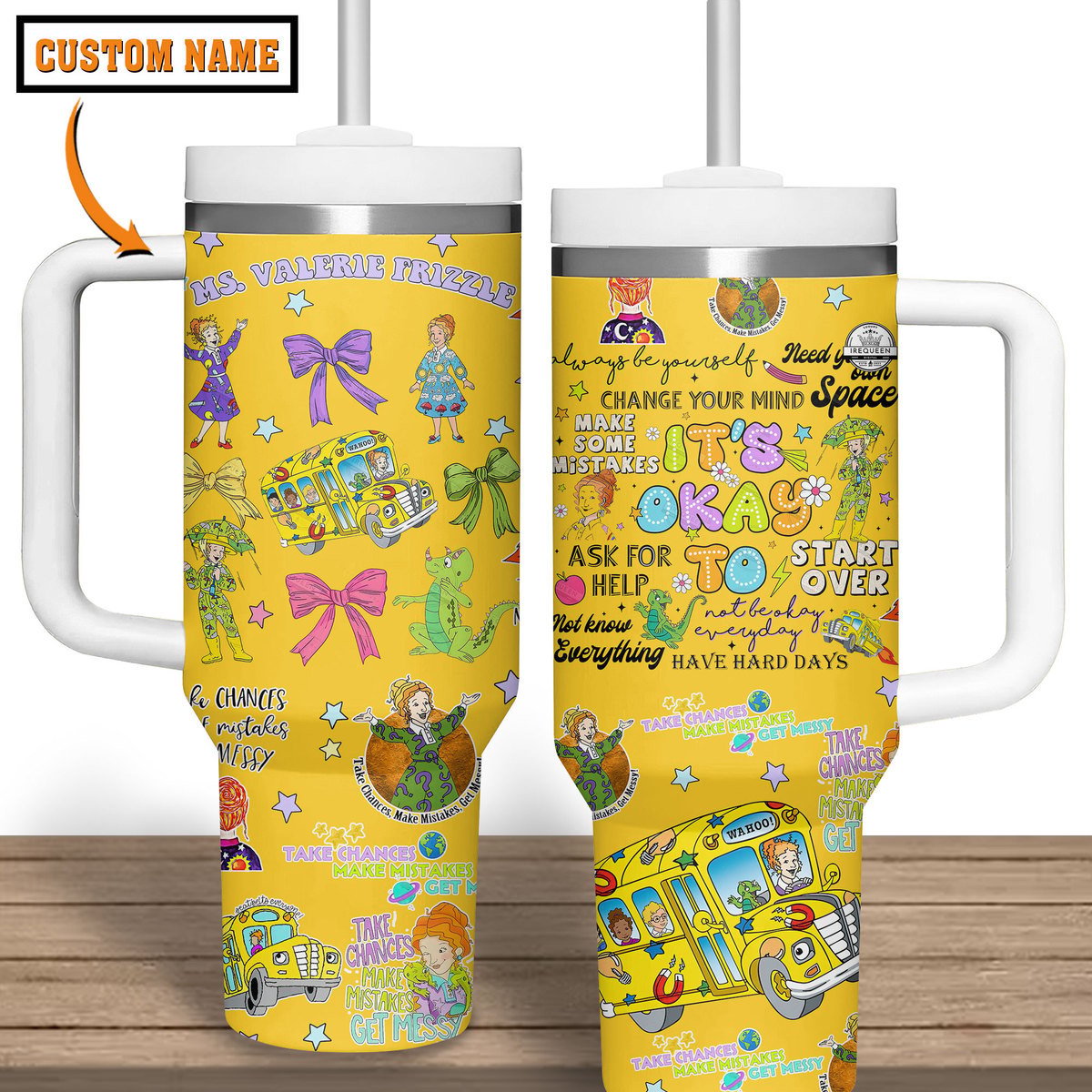 The Magic School Bus TV Series Custom Stanley Cup 40 oz 30 oz Tumbler With Handle