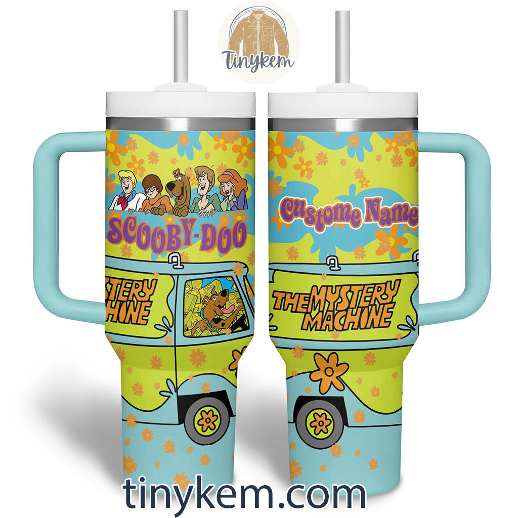 The Mystery Machine Scooby Doo Cartoon Custom Stanley Cup 40 oz 30 oz Tumbler With Handle
