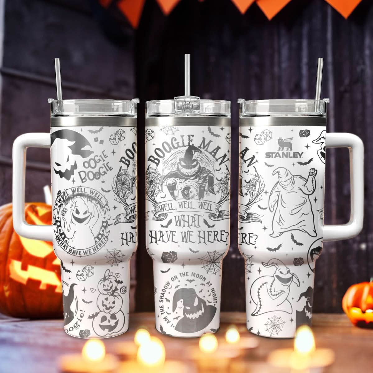 The Nightmare Before Christmas Movies Custom Stanley Cup 40 oz 30 oz Tumbler With Handle