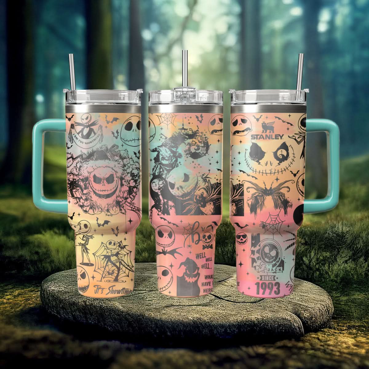 The Nightmare Before Christmas Movies Custom Stanley Cup 40 oz 30 oz Tumbler With Handle