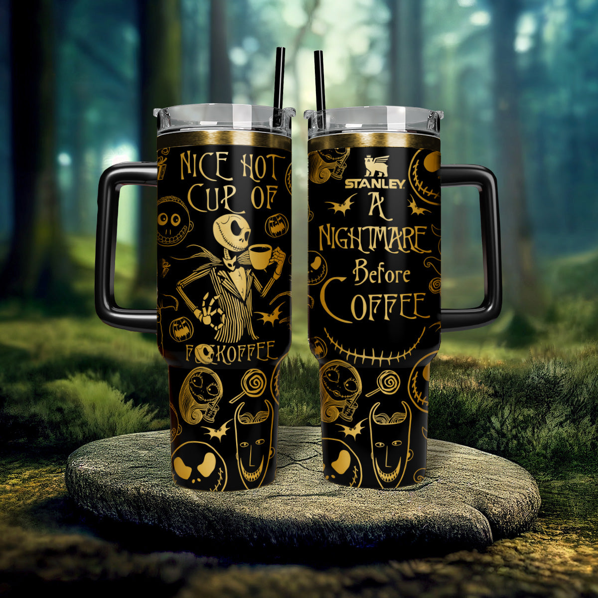 The Nightmare Before Christmas Movies Custom Stanley Cup 40 oz 30 oz Tumbler With Handle