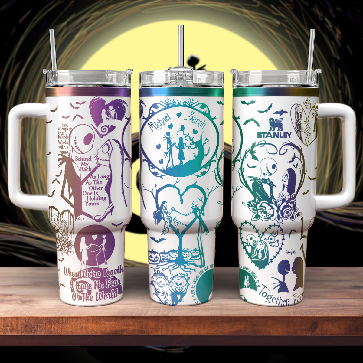 The Nightmare Before Christmas Movies Custom Stanley Cup 40 oz 30 oz Tumbler With Handle