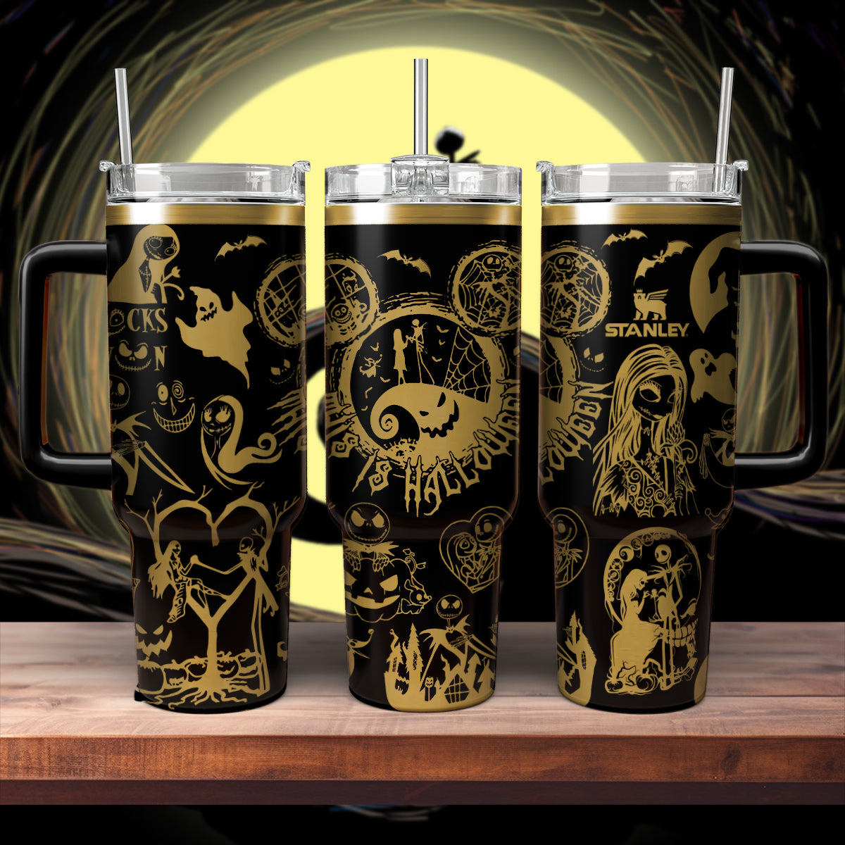 The Nightmare Before Christmas Movies Custom Stanley Cup 40 oz 30 oz Tumbler With Handle