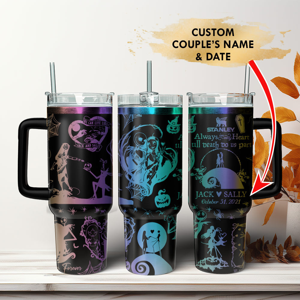 The Nightmare Before Christmas Movies Custom Stanley Cup 40 oz 30 oz Tumbler With Handle