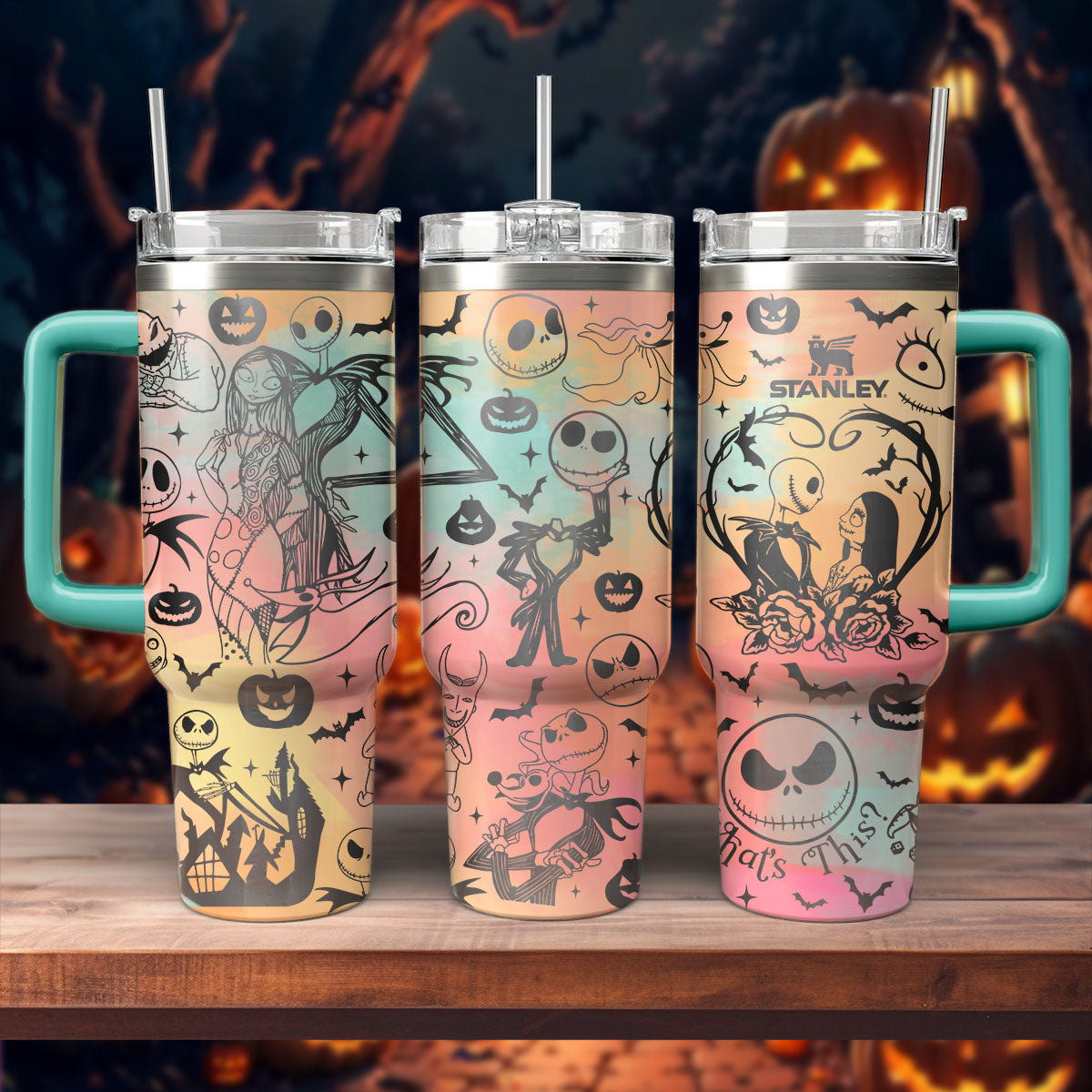 The Nightmare Before Christmas Movies Custom Stanley Cup 40 oz 30 oz Tumbler With Handle