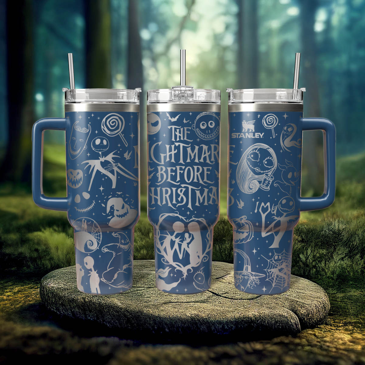 The Nightmare Before Christmas Movies Custom Stanley Cup 40 oz 30 oz Tumbler With Handle