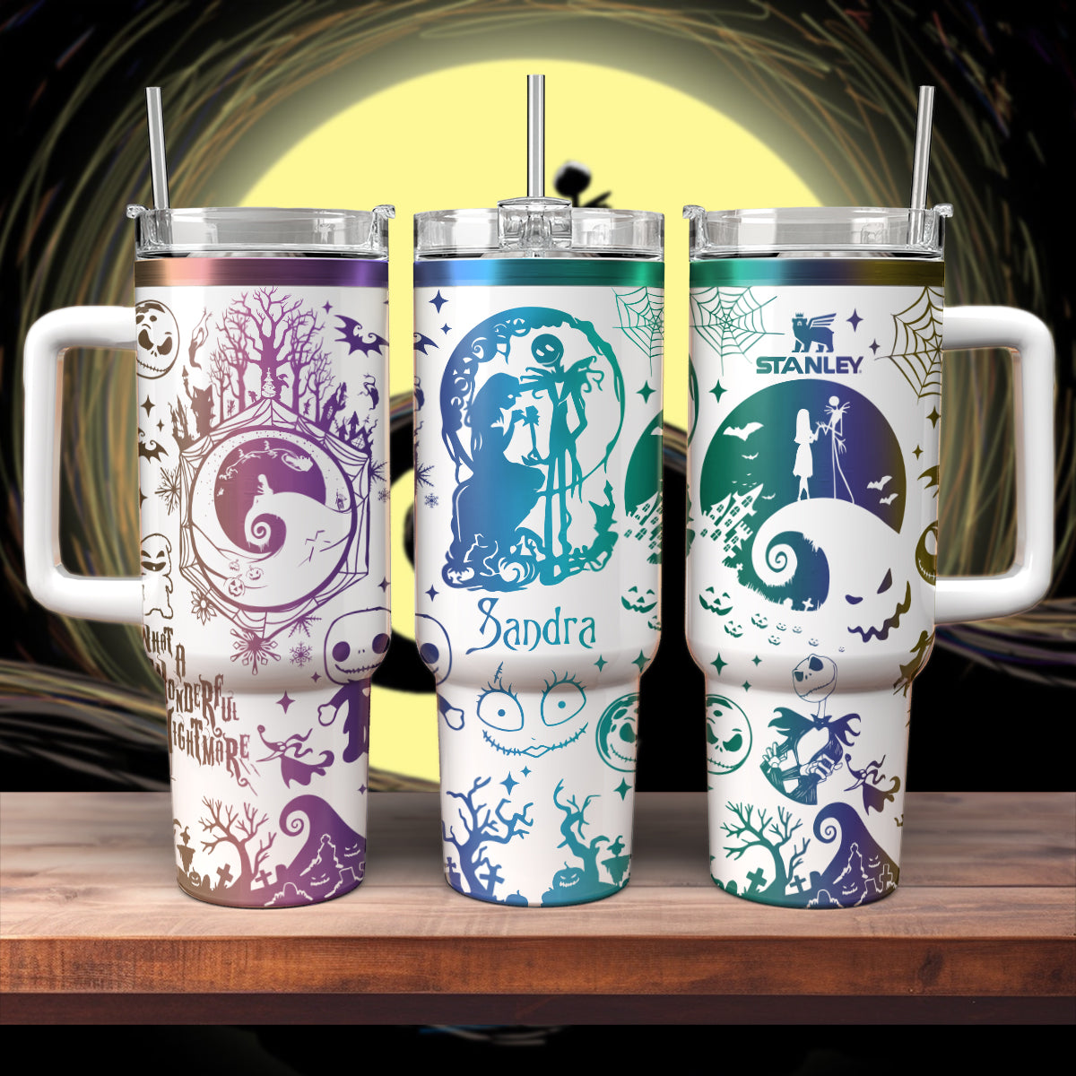 The Nightmare Before Christmas Movies Custom Stanley Cup 40 oz 30 oz Tumbler With Handle