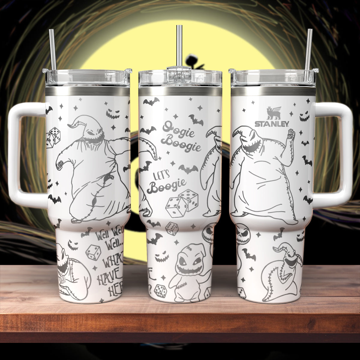 The Nightmare Before Christmas Movies Custom Stanley Cup 40 oz 30 oz Tumbler With Handle