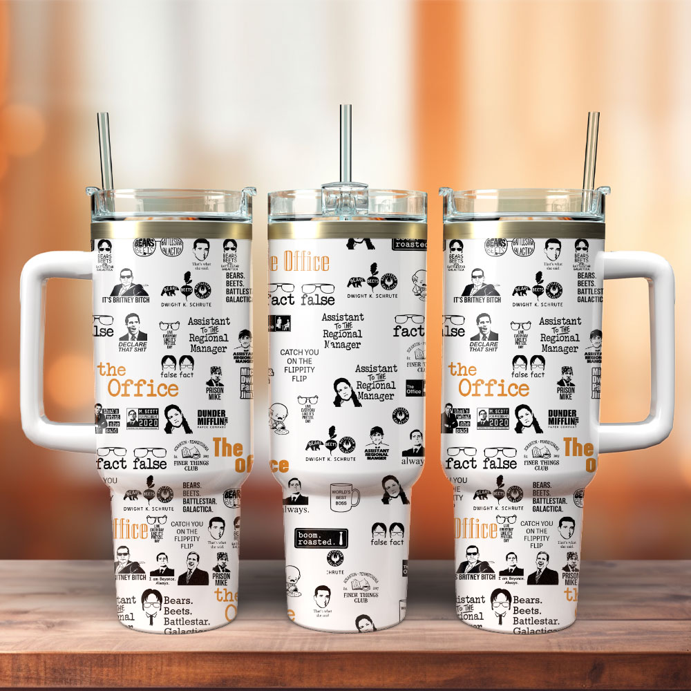 The Office TV Series Custom Stanley Cup 40 oz 30 oz Tumbler With Handle