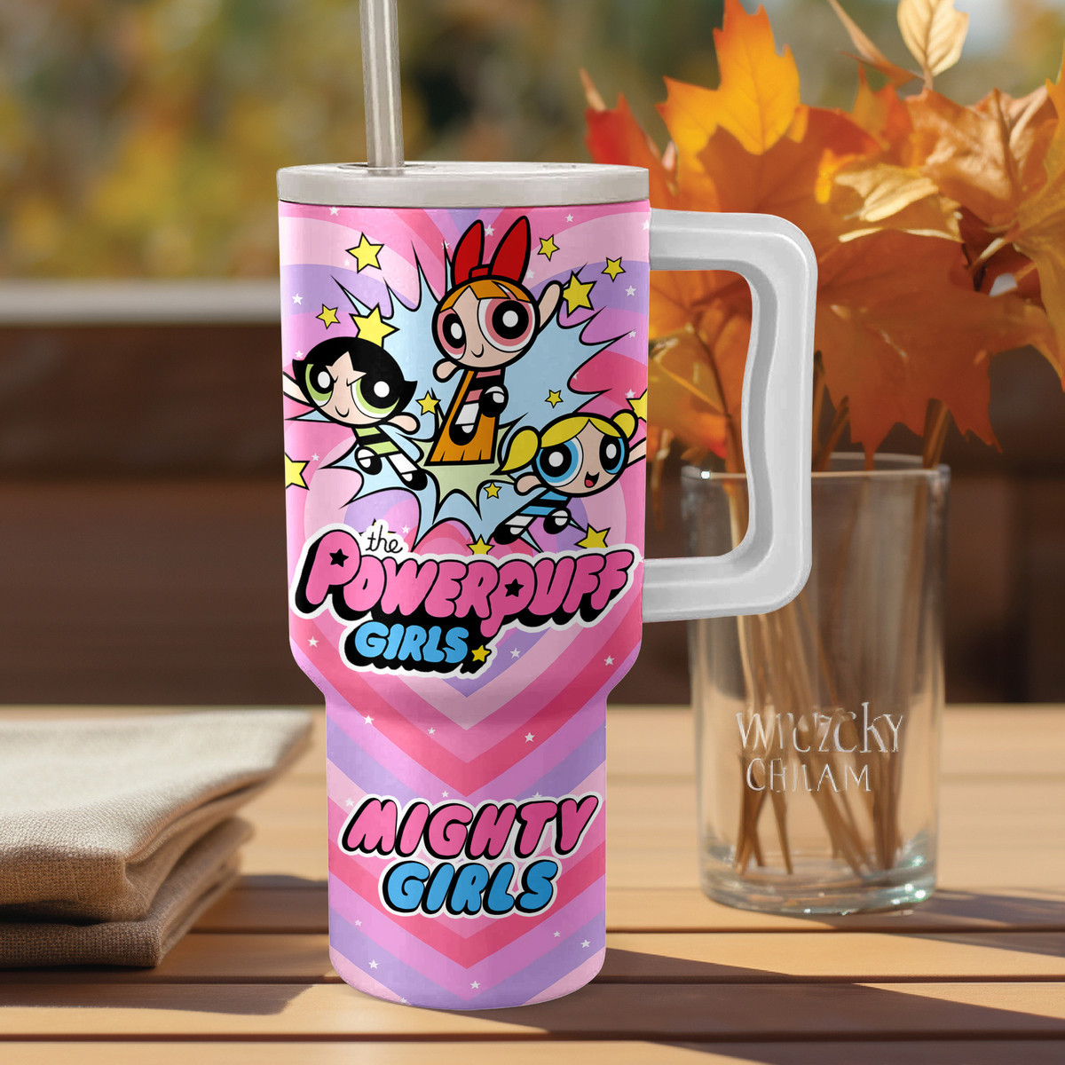 The Powerpuff Girls Cartoon Custom Stanley Cup 40 oz 30 oz Tumbler With Handle