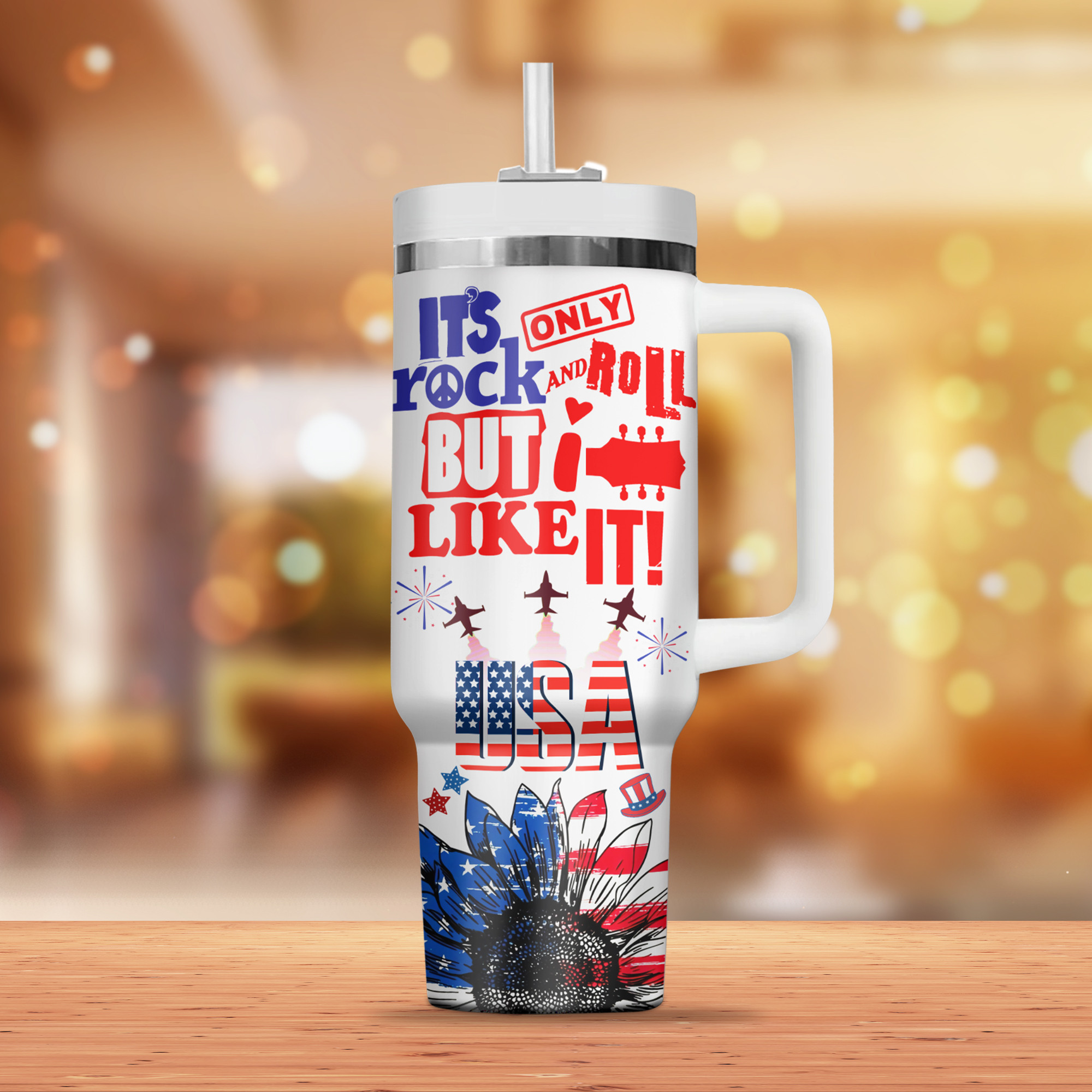 The Rolling Stones Music Custom Stanley Cup 40 oz 30 oz Tumbler With Handle