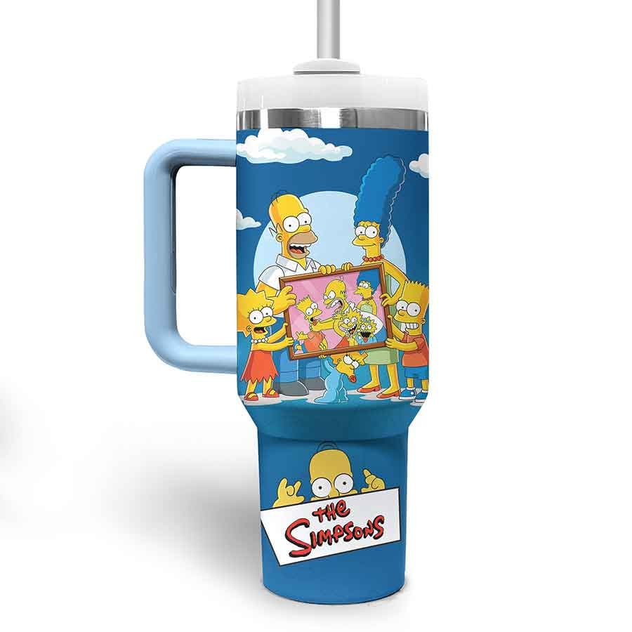 The Simpsons TV Series Custom Stanley Cup 40 oz 30 oz Tumbler With Handle
