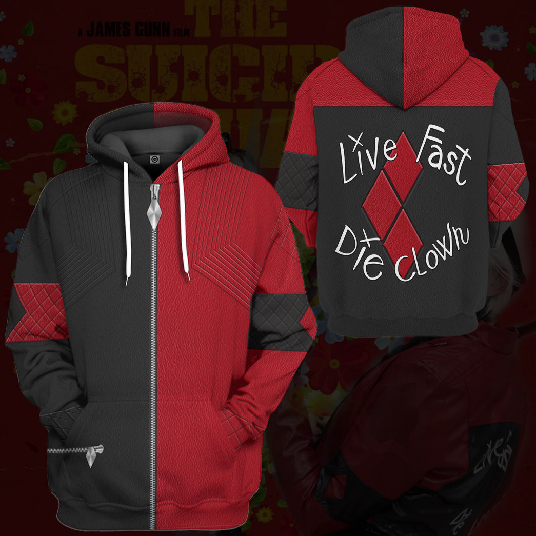 The Suicide Squad Harley Quinn Costume Hoodie Sweatshirt T-Shirt Sweatpants Tracksuit - Stormmerch Exclusive