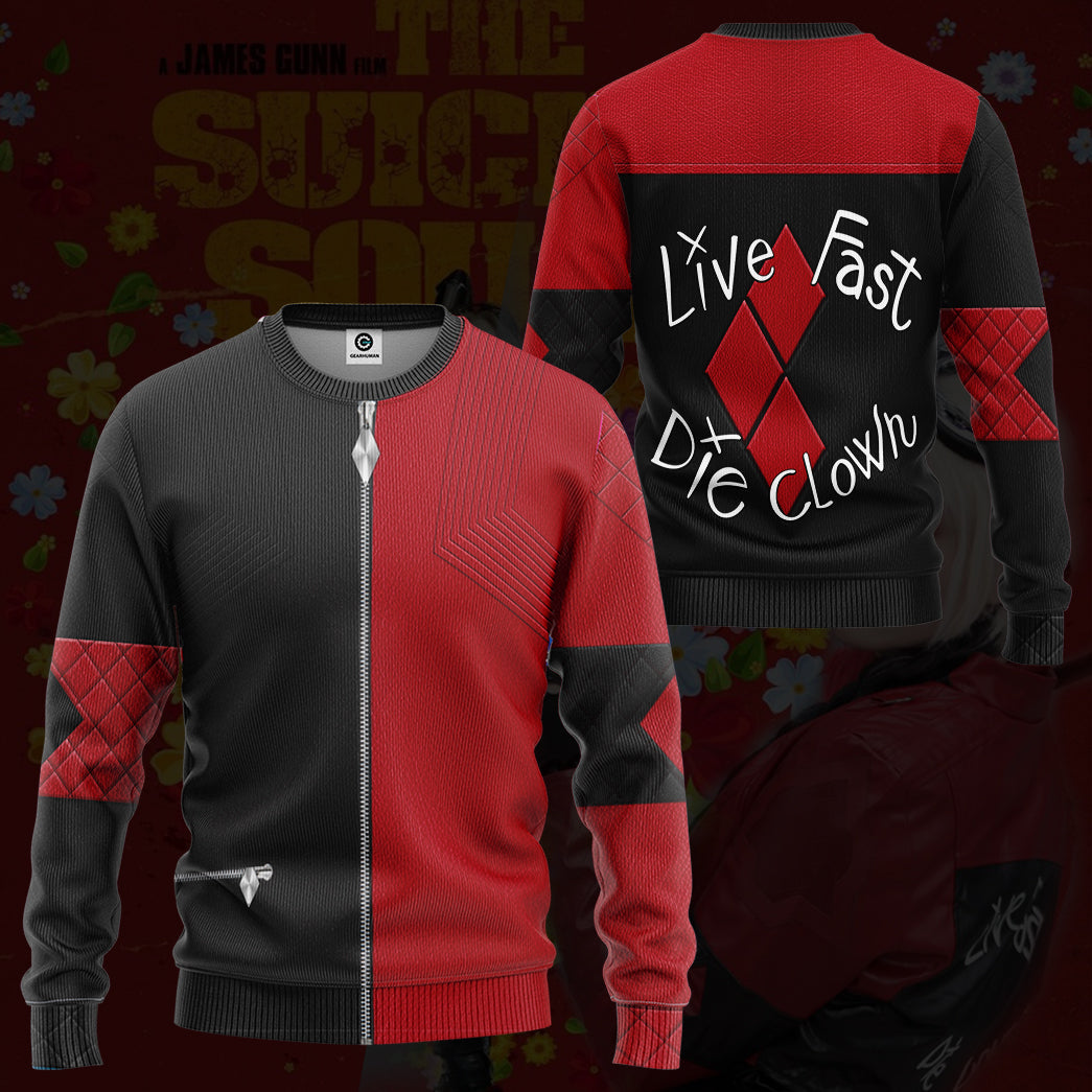 The Suicide Squad Harley Quinn Costume Hoodie Sweatshirt T-Shirt Sweatpants Tracksuit - Stormmerch Exclusive