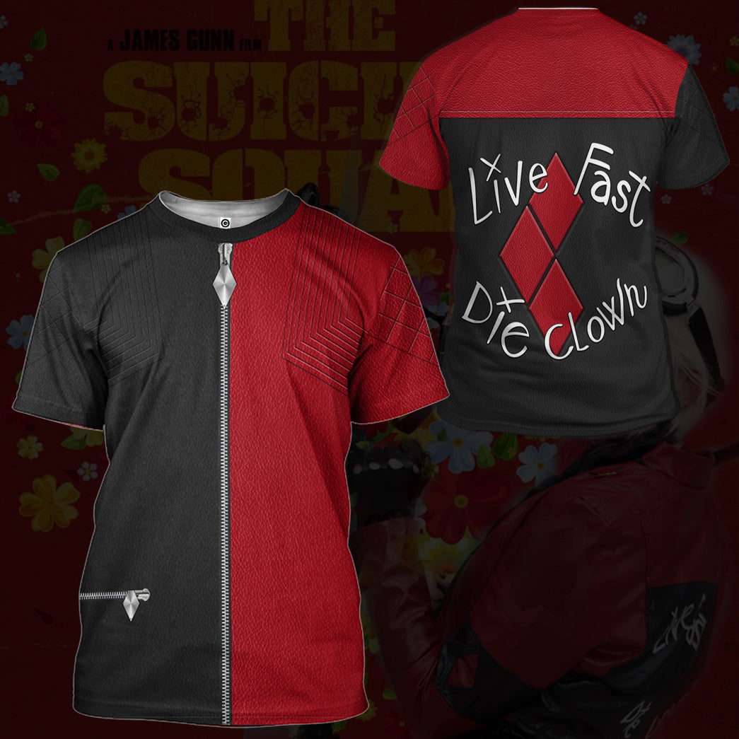 The Suicide Squad Harley Quinn Costume Hoodie Sweatshirt T-Shirt Sweatpants Tracksuit - Stormmerch Exclusive