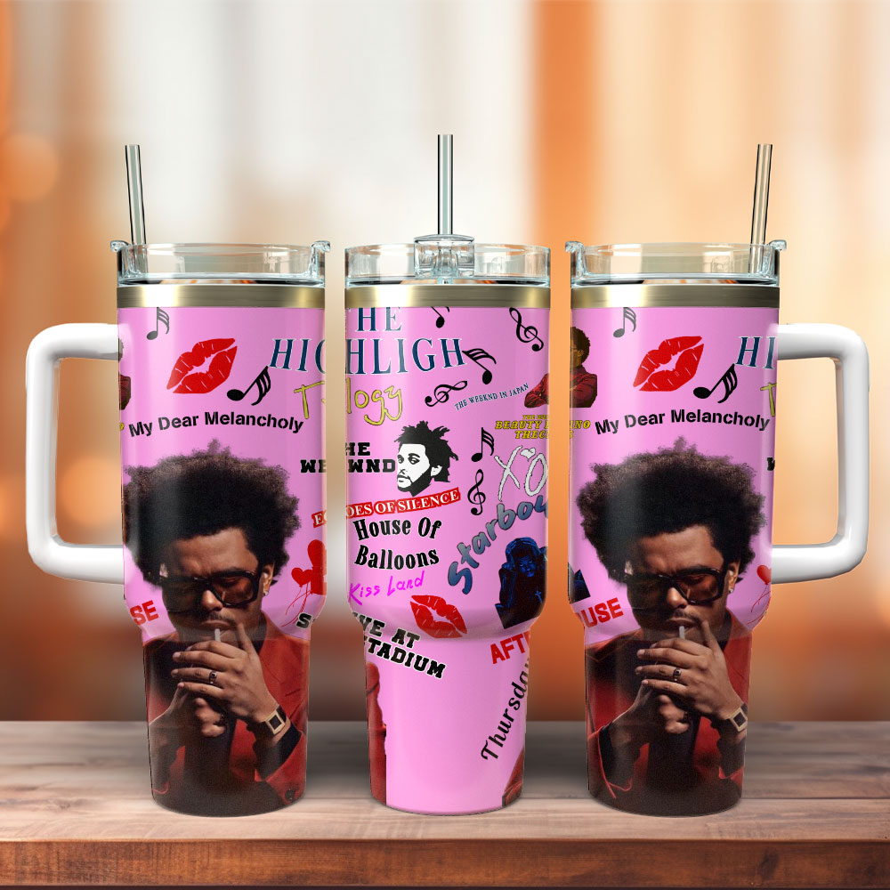 The Weeknd Music Custom Stanley Cup 40 oz 30 oz Tumbler With Handle