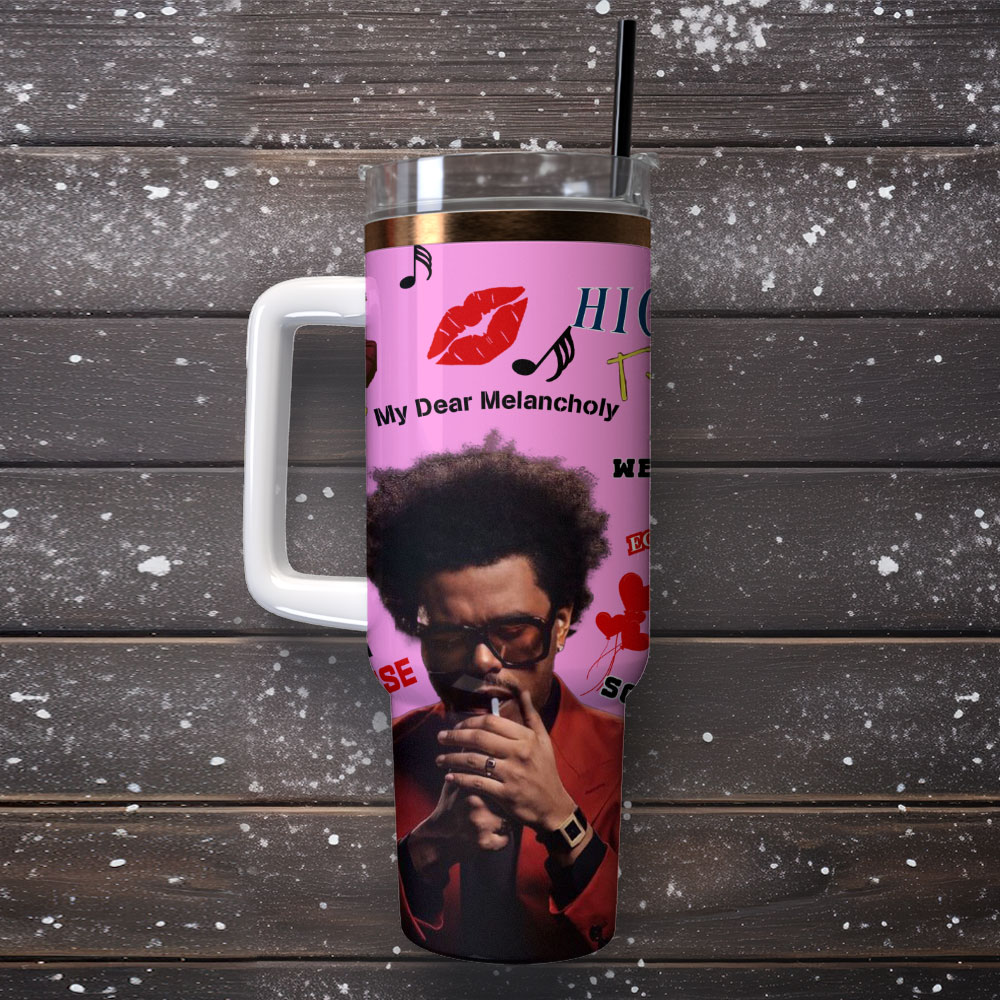 The Weeknd Music Custom Stanley Cup 40 oz 30 oz Tumbler With Handle